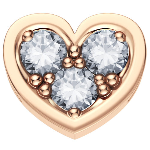 Charm Elements Donna in Oro rosa Diamante DCHF3850.003 - DCHF3850.003